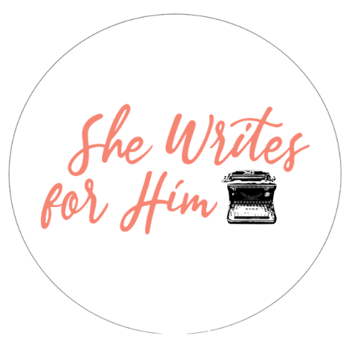 she writes for Him logo